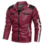 Spring Autumn Men's Leather Motorcycle Jacket