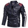 Spring Autumn Men's Leather Motorcycle Jacket