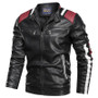 Spring Autumn Men's Leather Motorcycle Jacket
