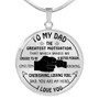 To My Dad Luxury Necklace, Father's Day Gift, Best Gifts For Dad, Birthday Gifts For Dad 241SO