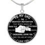 To My Dad Luxury Necklace, Father's Day Gift, Best Gifts For Dad, Birthday Gifts For Dad 241DS
