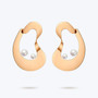 Ripple Earring Geometric Pearl Drop Earrings
