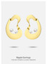 Ripple Earring Geometric Pearl Drop Earrings