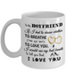 To my boyfriend: Gift for Christmas 2018, Christmas gift ideas for boyfriend, Merry Christmas, boyfriend coffee mug, to my boyfriend coffee mug, best gifts for boyfriend, birthday gifts for boyfriend, boyfriend and girlfriend coffee mug 551