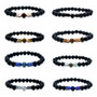 8mm Lava Stone Bracelet Rock Bracelet Adjustable Arrow Diffuser Stone Bracelet Women Men 8 Colors bracelets for women