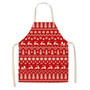 Linen Merry Christmas Apron Christmas Decorations for Home Kitchen Accessories Natal Navidad 2020 New Year Christmas Gifts