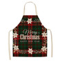 Linen Merry Christmas Apron Christmas Decorations for Home Kitchen Accessories Natal Navidad 2020 New Year Christmas Gifts