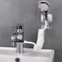 Kitchen Bathroom Sink Water Faucet External Shower Head Set Toilet Flush Extension Tap Small Nozzle Wash Hair Shower With Holder