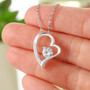 To My Wife - You Are My Sunshine - Heart Diamond Love Necklace