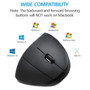 Vertical Bluetooth Mouse - Wireless Ergonomic Mouse