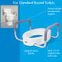Raised Toilet Seat - Toilet Seat For Elderly - Toilet Riser With Handles