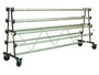 Gym Floor Cover Mobile Storage Rack - 6/8/10 Rollers