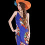 Sexy Women Chiffon Flower Scarf Bikini Cover Up Beach Swimwear sun-proof Dress HAHA