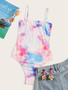 Tie Dye Rib-knit Bodysuit