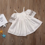 Indian Princess - Lace Girl Clothing Princess Dress Kid Baby Party Wedding Pageant Formal Mini Cute White Dresses Clothes Baby Girls