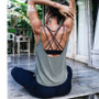 New Fitness Backless Sports Tank Tops