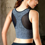 New Sexy Women Breathable Mesh Sports Bras Shockproof Padded