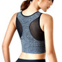 New Sexy Women Breathable Mesh Sports Bras Shockproof Padded