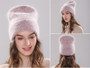 knitted hat Simulated Faux Angola Rabbit fur beanie Fashion Hat