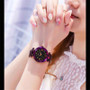 Luxury  Magnetic Starry Sky Female Clock Quartz Wristwatch