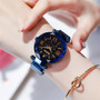 Luxury  Magnetic Starry Sky Female Clock Quartz Wristwatch