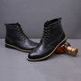 Vintage Lace-up Pointed Toe Men's Boot
