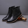 Vintage Lace-up Pointed Toe Men's Boot