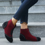 Women's Vintage Suede Stitching Boots