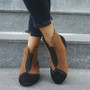 Women's Vintage Suede Stitching Boots