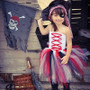 Girls Halloween Pirate Cosplay Tutu Dress