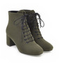 Ladies High Heels Short Suede  Ankle Boots