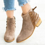Women Pumps Matin Lace-Up Ankle Boots