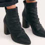 Fashion Pointed High Heel Pleated Ankle Boots