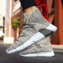 Men Knit Upper Breathable Walking Shoes