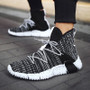 Men Knit Upper Breathable Walking Shoes