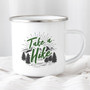 Hiking Gift for Hiker Enamel Mug Wanderlust