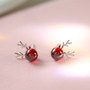 Crystal Deer Stud Earrings Women Fashion Jewelry Gift