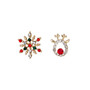 Crystal Deer Stud Earrings Women Fashion Jewelry Gift