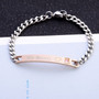 Women Silver Color Rose Gold Bracelet for Female Crystal Heart Charm Bracelet Women Bridal Wedding Fine Jewelry Gift