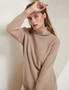 Long Dress Women Autumn Winter Turtleneck Long Sleeve Sweater