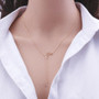 Fashion Moon Star Pendant Choker Necklace Simple Gold Color Alloy Charm Chain  Necklace For Women Party Jewelry