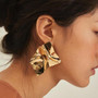 New Long Crystal Tassel Gold Color Dangle Earrings