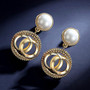 Luxury Rhinestone Geometric Drop Earrings for Women Girls 2020
