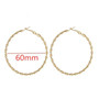 Big Smooth Circle Hoop Earrings