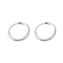 Big Smooth Circle Hoop Earrings