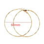 Big Smooth Circle Hoop Earrings