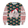 Christmas Sweater Print Funny Holiday Party Sweatshirt