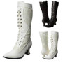 Pointed Toe Lace Stitching Women Lace-Up Boots