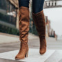 Women Winter Warm High Heels Knee High Boots