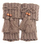 Fashion Winter Tassel Leg Warmers for Women Knit Boot Socks